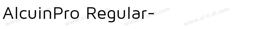 AlcuinPro Regular字体转换